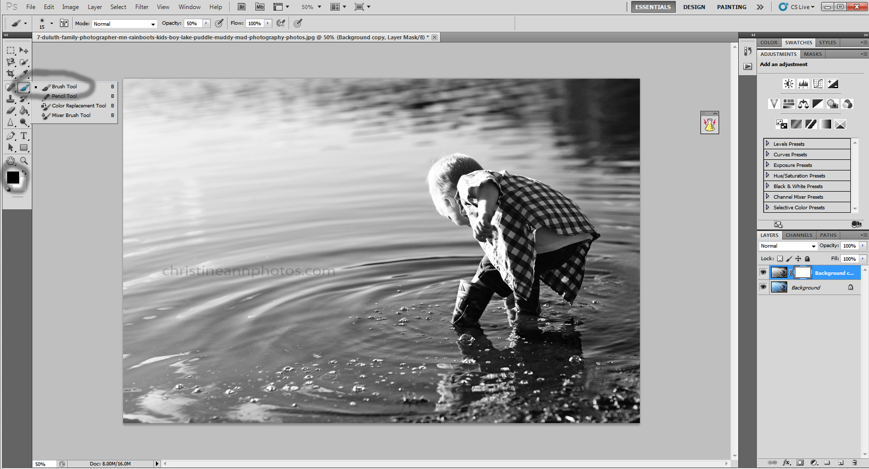 How To Add Color To A Black & White Image With A Layer ...